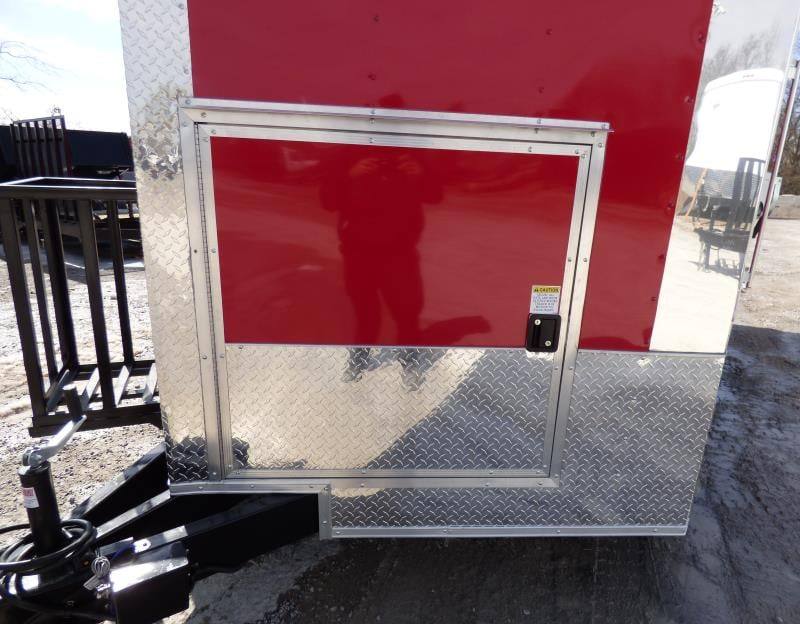 Concession Trailer 8.5' X 14' Red - Food Event Catering