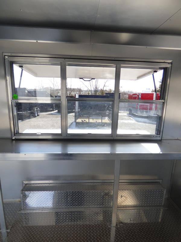 Concession Trailer 8.5' X 14' Red - Food Event Catering
