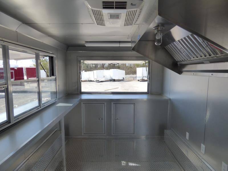 Concession Trailer 8.5' X 14' Red - Food Event Catering