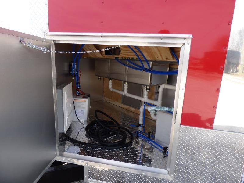 Concession Trailer 8.5' X 14' Red - Food Event Catering