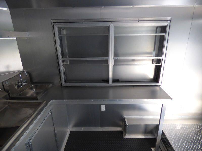 1069-concession-trailer-8.5-x-14-red-bbq-food-catering-event-16.jpg Concession Trailer 8.5' x 14' Red BBQ Food Catering Event