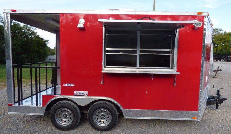 1069-concession-trailer-8.5-x-14-red-bbq-food-catering-event-17.jpg Concession Trailer 8.5' x 14' Red BBQ Food Catering Event