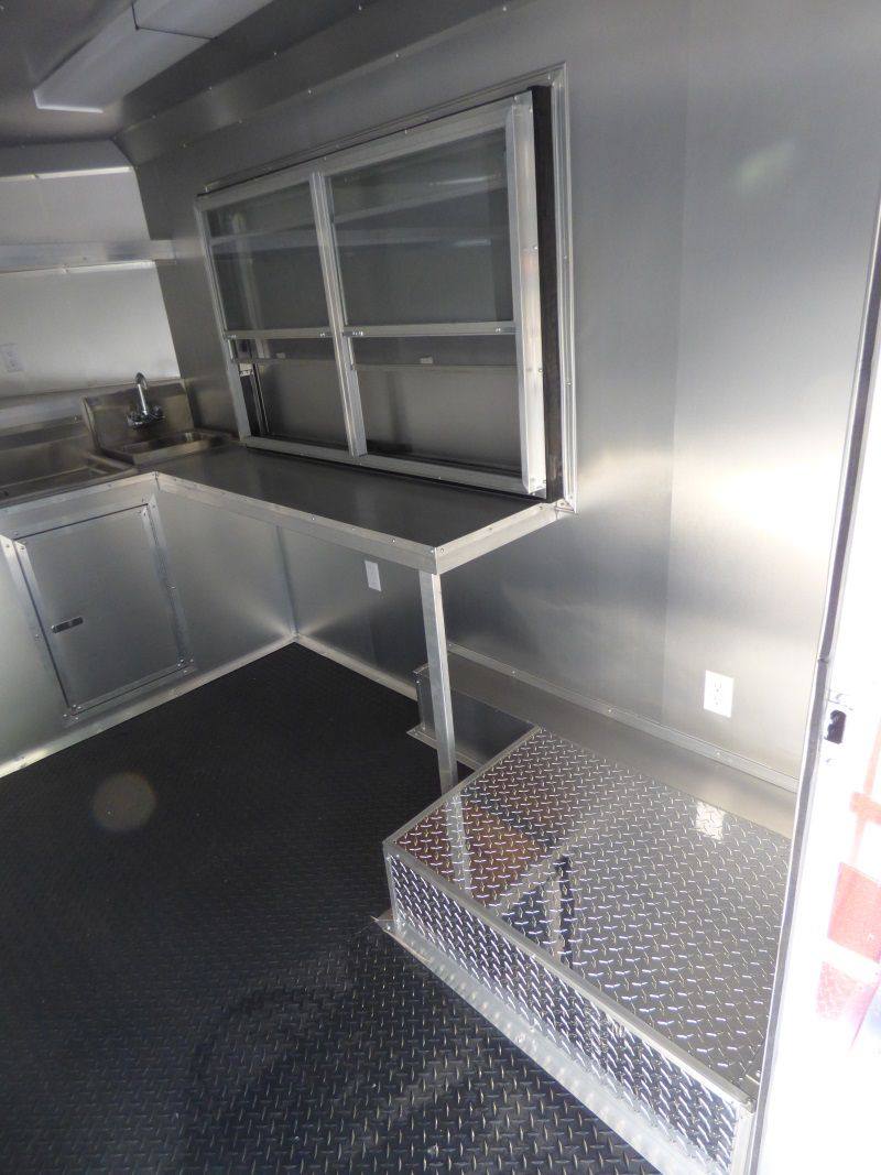 1069-concession-trailer-8.5-x-14-red-bbq-food-catering-event-23.jpg Concession Trailer 8.5' x 14' Red BBQ Food Catering Event