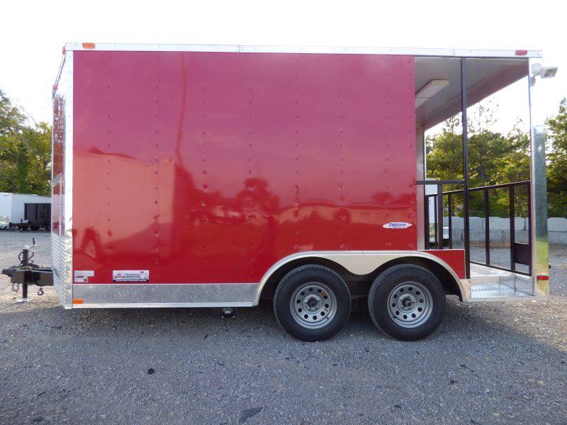 1069-concession-trailer-8.5-x-14-red-bbq-food-catering-event-9.jpg Concession Trailer 8.5' x 14' Red BBQ Food Catering Event