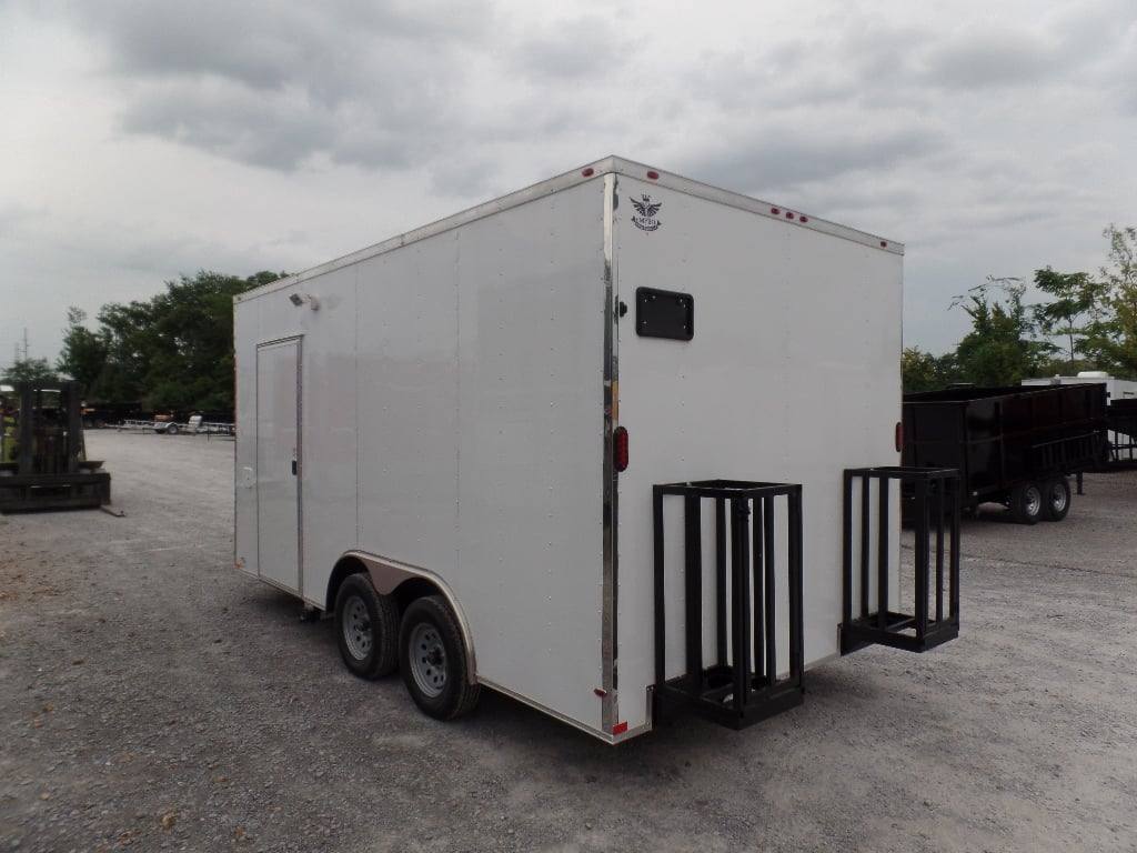 107-8.5-x-16-concession-food-trailer-white-event-catering-12.jpg 8.5' x 16' Concession Food Trailer White Event Catering