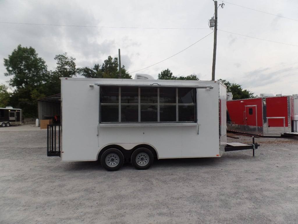 107-8.5-x-16-concession-food-trailer-white-event-catering-17.jpg 8.5' x 16' Concession Food Trailer White Event Catering