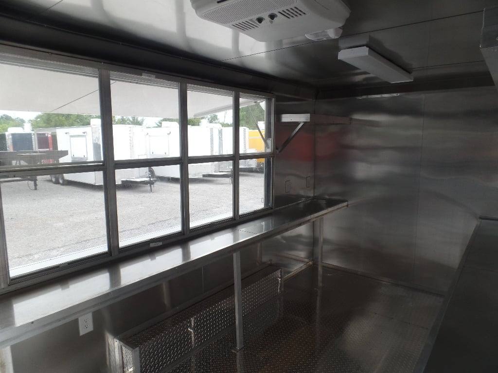 107-8.5-x-16-concession-food-trailer-white-event-catering-20.jpg 8.5' x 16' Concession Food Trailer White Event Catering