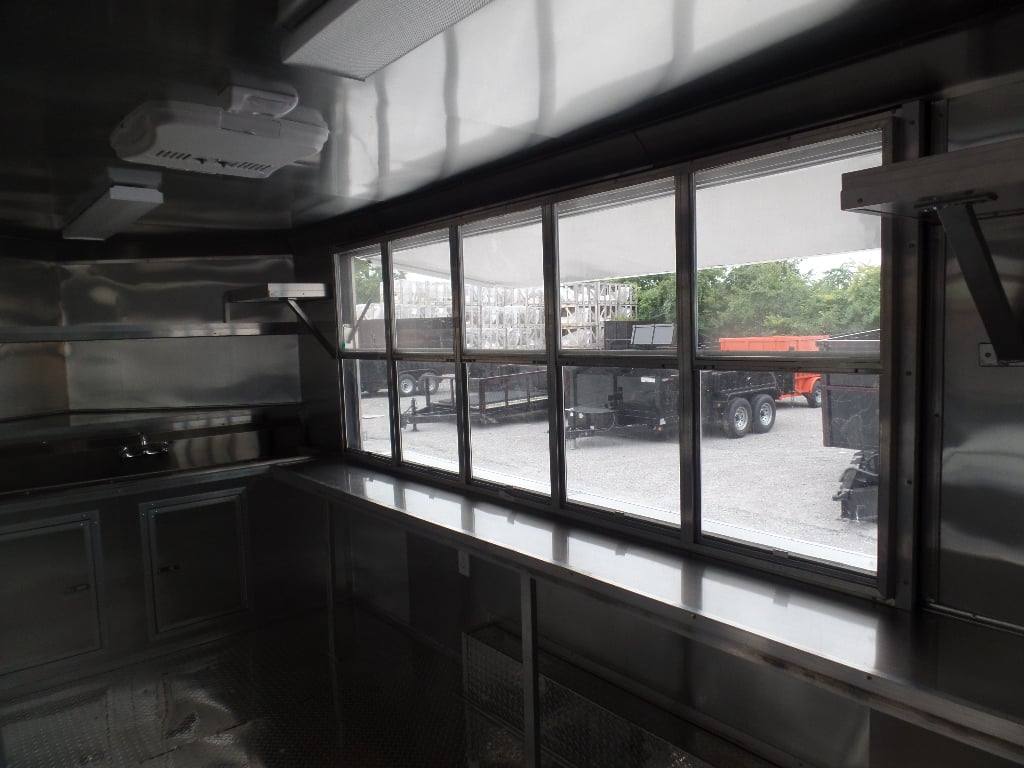 107-8.5-x-16-concession-food-trailer-white-event-catering-3.jpg 8.5' x 16' Concession Food Trailer White Event Catering