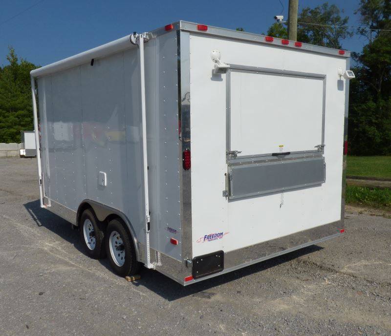 1072-concession-trailer-8.5-x-14-white-food-catering-event-trailer-2.jpg Concession Trailer 8.5' x 14' White Food Catering Event Trailer