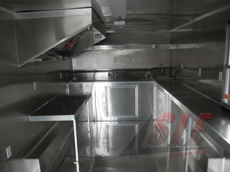 1073-concession-trailer-8.5-x-14-yellow-event-catering-kitchen-food-cart-9.jpg Concession Trailer 8.5' x 14' Yellow - Event Catering Kitchen Food Cart