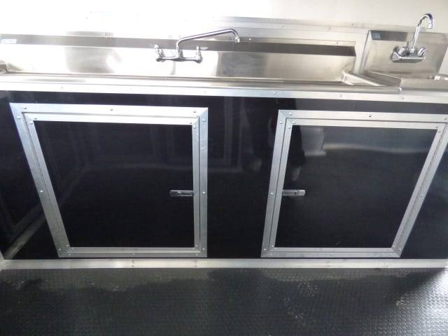Concession Trailer 8.5' X 16'  Black - Event Catering Concession