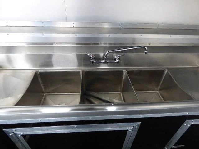 Concession Trailer 8.5' X 16'  Black - Event Catering Concession
