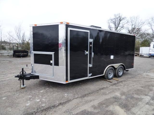 Concession Trailer 8.5' X 16'  Black - Event Catering Concession