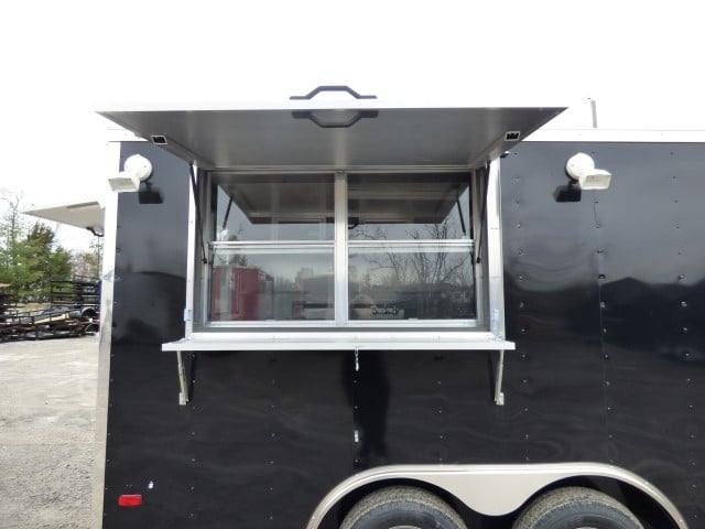 Concession Trailer 8.5' X 16'  Black - Event Catering Concession
