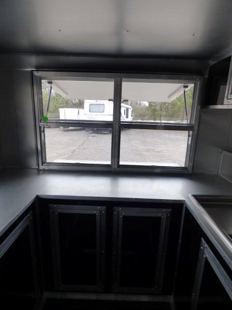 Concession Trailer 8.5' X 16'  Black - Event Catering Concession