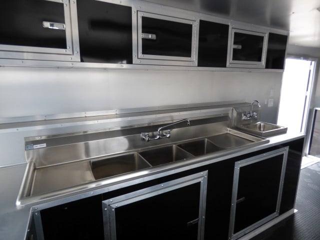 Concession Trailer 8.5' X 16'  Black - Event Catering Concession