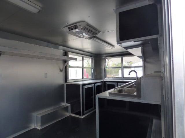 Concession Trailer 8.5' X 16'  Black - Event Catering Concession