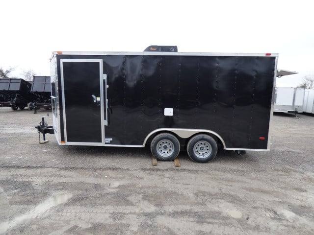 Concession Trailer 8.5' X 16'  Black - Event Catering Concession