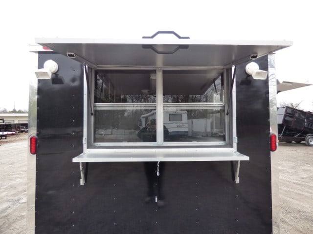 Concession Trailer 8.5' X 16'  Black - Event Catering Concession