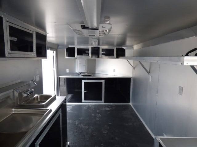 Concession Trailer 8.5' X 16'  Black - Event Catering Concession