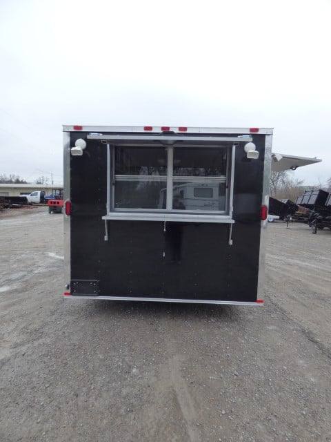 Concession Trailer 8.5' X 16'  Black - Event Catering Concession