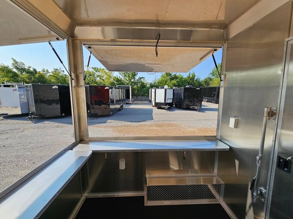 1079-concession-trailer-8.5-x-16-food-event-catering-orange-13.jpg Concession Trailer 8.5' X 16' Food Event Catering Orange