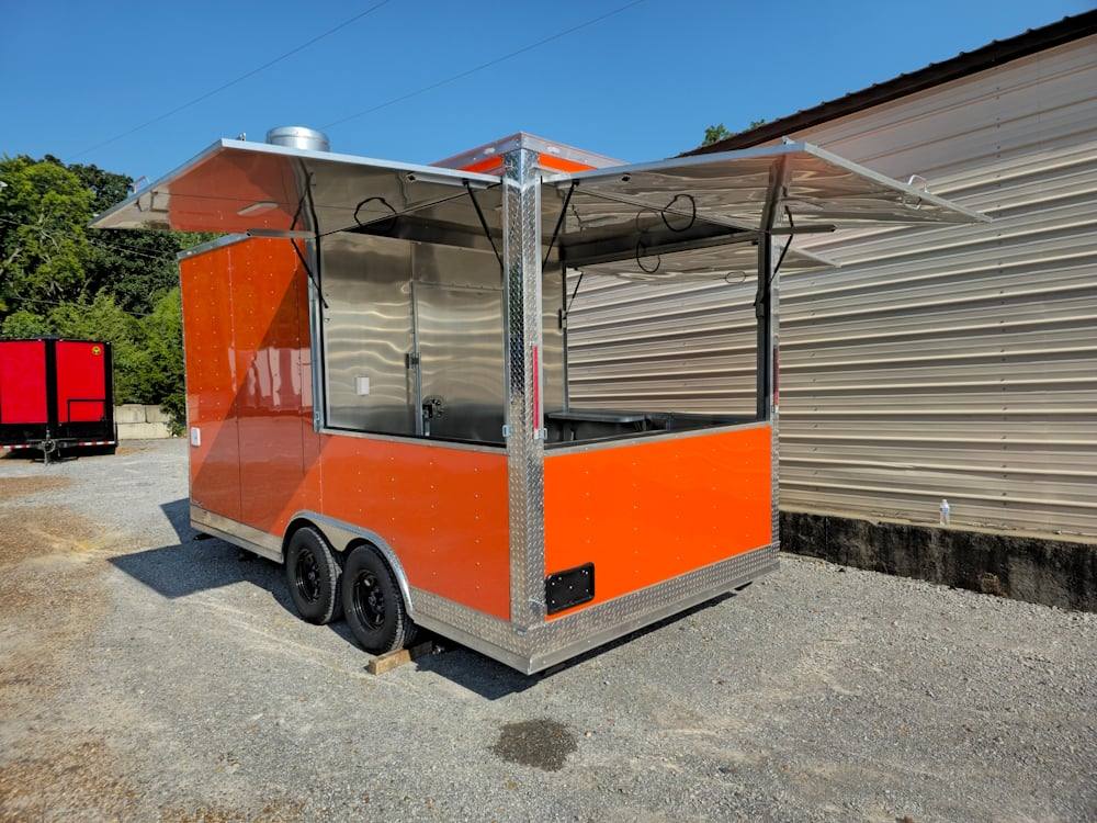 1079-concession-trailer-8.5-x-16-food-event-catering-orange-8.jpg Concession Trailer 8.5' X 16' Food Event Catering Orange