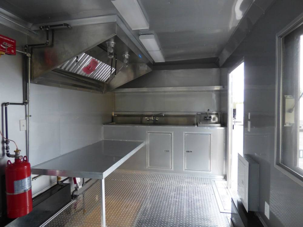 8.5' x 16' Concession Food Trailer White Event Catering