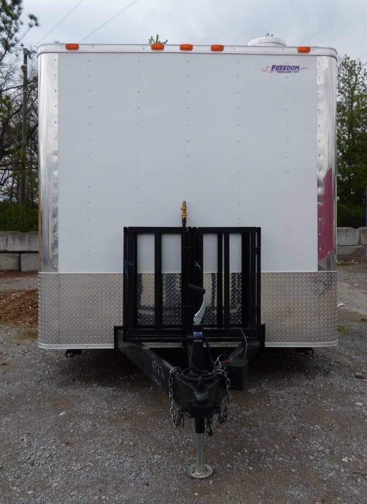 8.5' x 16' Concession Food Trailer White Event Catering