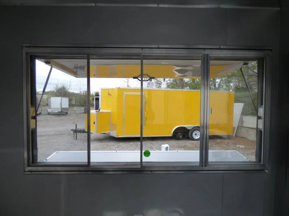 8.5' x 16' Concession Food Trailer White Event Catering