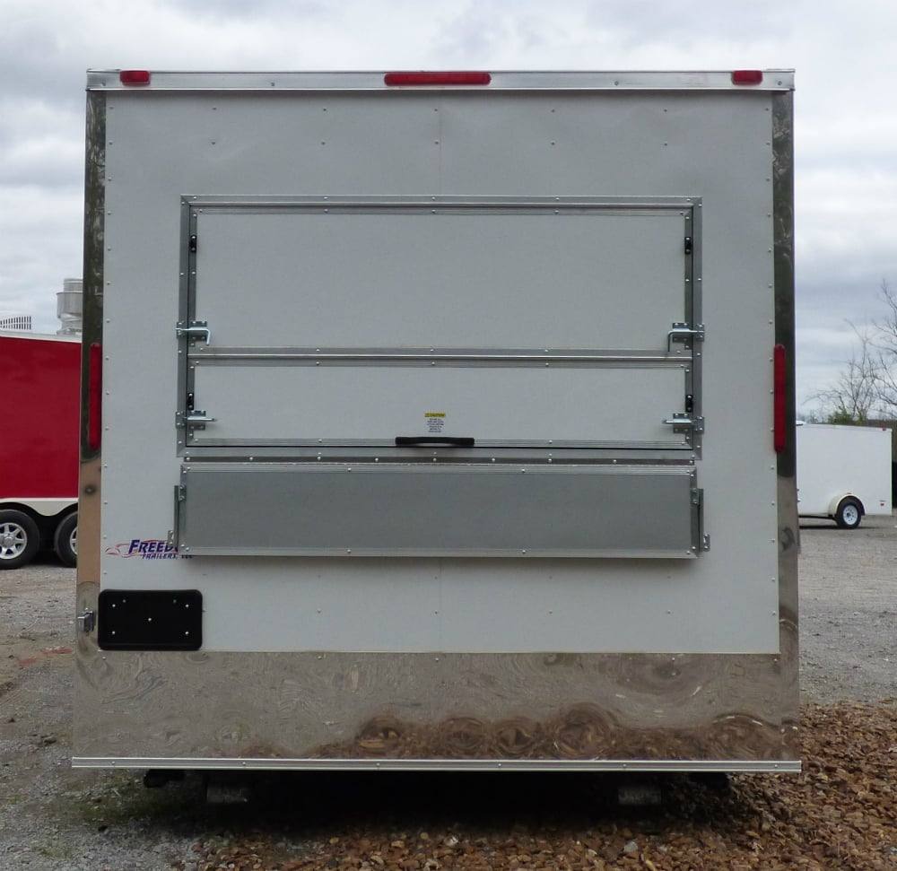 8.5' x 16' Concession Food Trailer White Event Catering