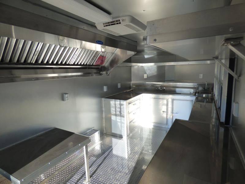 Concession Trailer 8.5' X 16' Arizona Beige - Food Event Catering