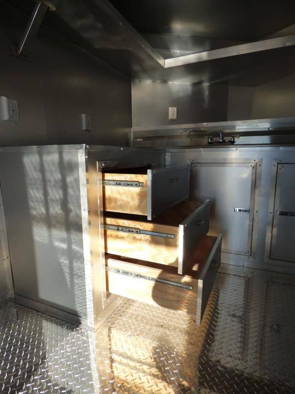 Concession Trailer 8.5' X 16' Arizona Beige - Food Event Catering