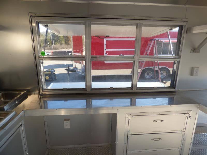 Concession Trailer 8.5' X 16' Arizona Beige - Food Event Catering
