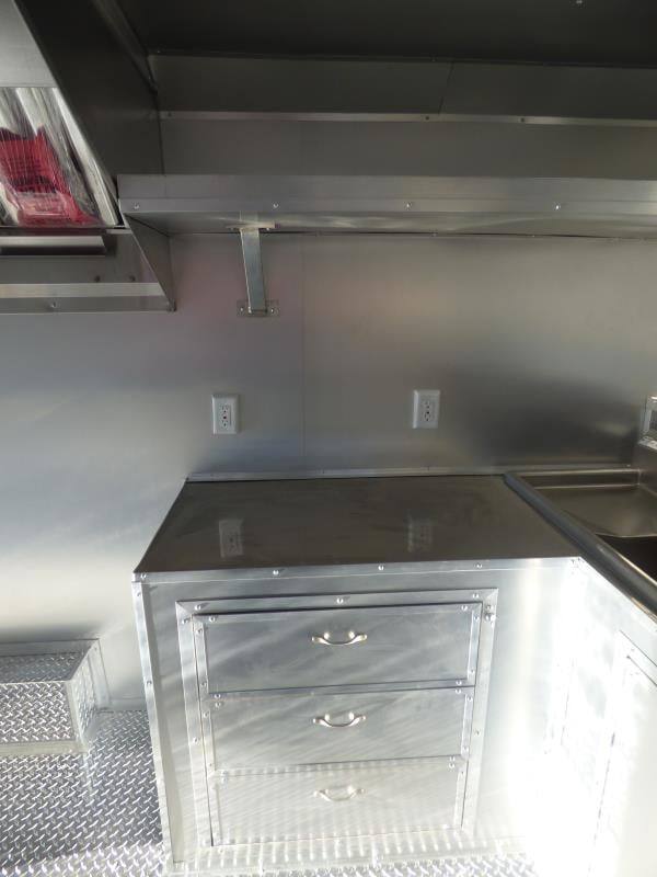 Concession Trailer 8.5' X 16' Arizona Beige - Food Event Catering