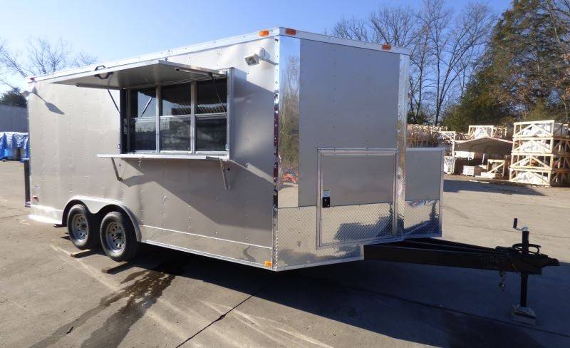Concession Trailer 8.5' X 16' Arizona Beige - Food Event Catering