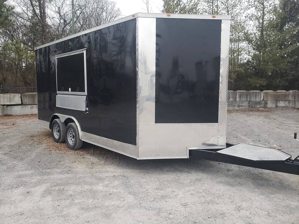 1082-concession-trailer-8.5-x-16-black-food-event-catering-2.jpg Concession Trailer 8.5' X 16' Black Food Event Catering