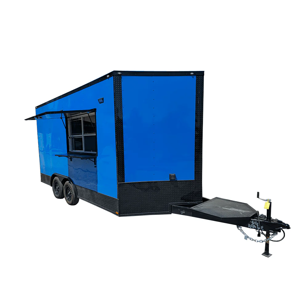 1085-concession-trailer-8.5-x-16-cobalt-blue-food-event-catering-1.webp Concession Trailer 8.5' X 16' Cobalt Blue Food Event Catering