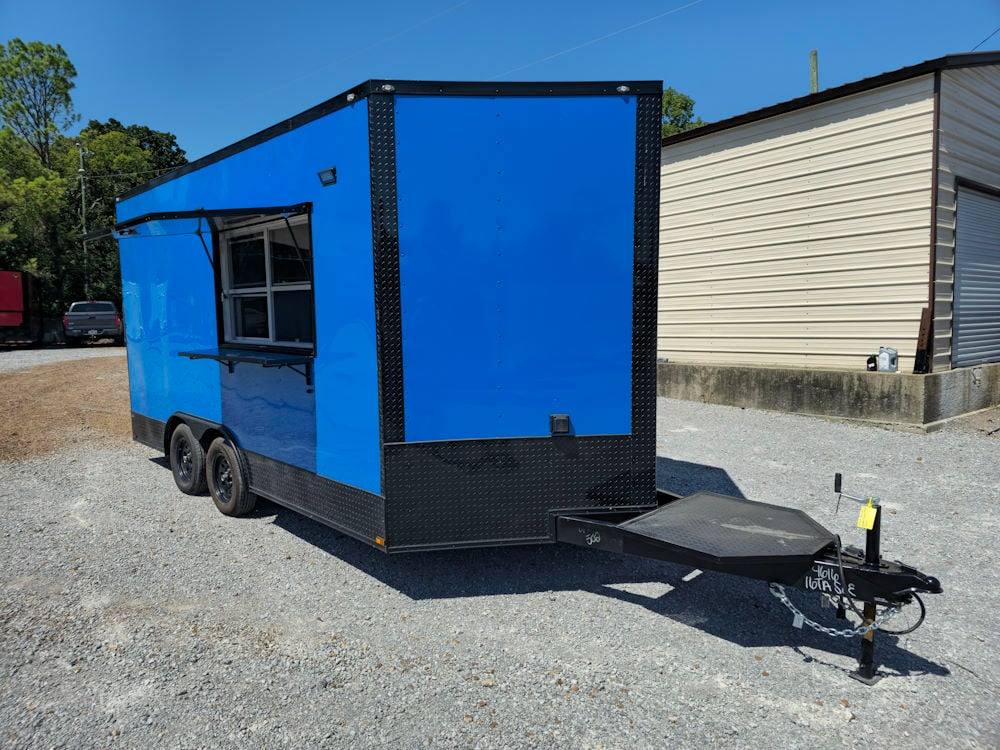 1085-concession-trailer-8.5-x-16-cobalt-blue-food-event-catering-10.jpg Concession Trailer 8.5' X 16' Cobalt Blue Food Event Catering