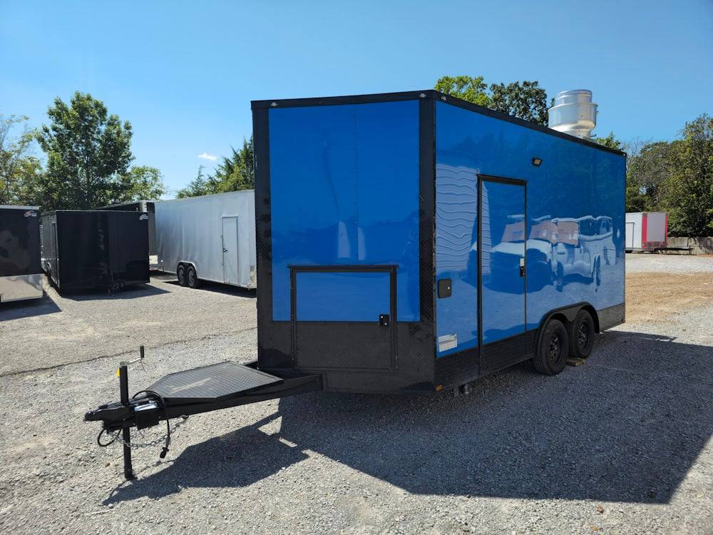 1085-concession-trailer-8.5-x-16-cobalt-blue-food-event-catering-3.jpg Concession Trailer 8.5' X 16' Cobalt Blue Food Event Catering