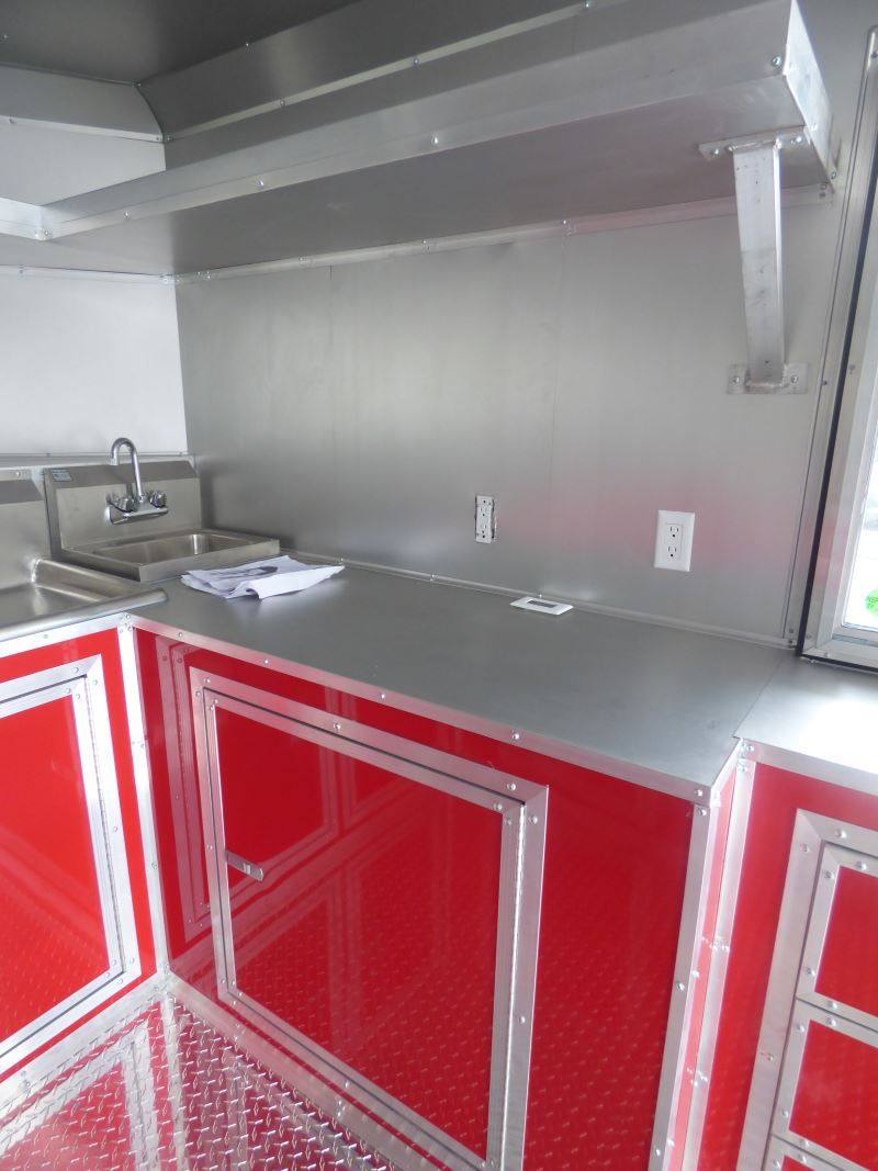 1088-concession-trailer-8.5-x-16-red-catering-event-food-trailer-10.jpg Concession Trailer 8.5' x 16' Red - Catering Event Food Trailer