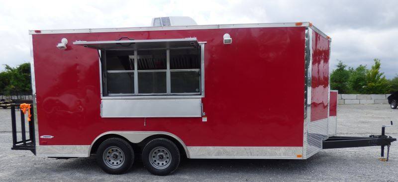1088-concession-trailer-8.5-x-16-red-catering-event-food-trailer-11.jpg Concession Trailer 8.5' x 16' Red - Catering Event Food Trailer