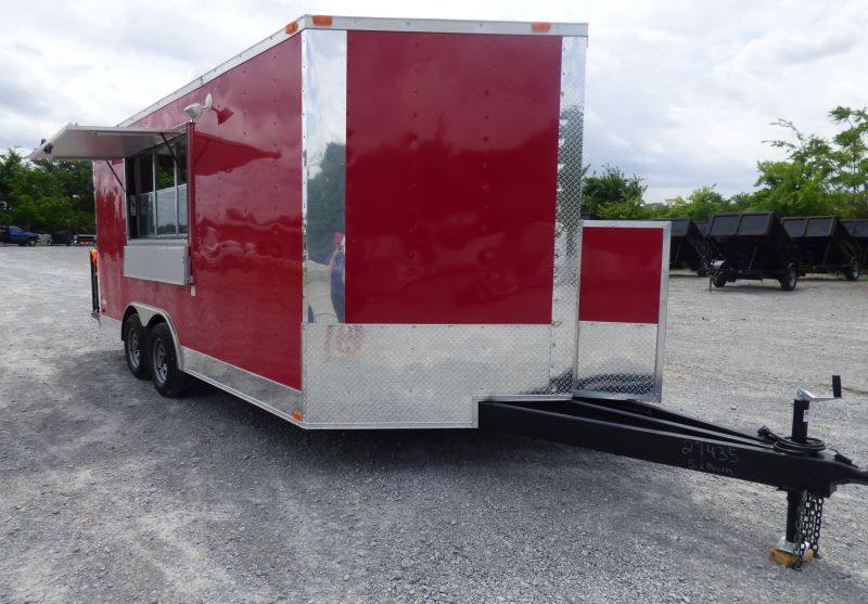 1088-concession-trailer-8.5-x-16-red-catering-event-food-trailer-15.jpg Concession Trailer 8.5' x 16' Red - Catering Event Food Trailer