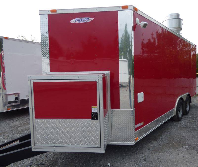 1089-concession-trailer-8.5-x-16-red-catering-event-food-trailer-14.jpg Concession Trailer 8.5' x 16' Red - Catering Event Food Trailer