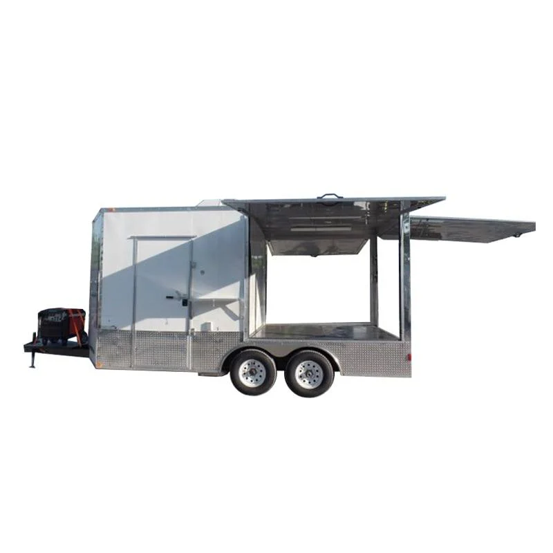 109-8.5-x-16-concession-food-trailer-white-pizza-event-catering-1.webp 8.5' x 16' Concession Food Trailer White Pizza Event Catering