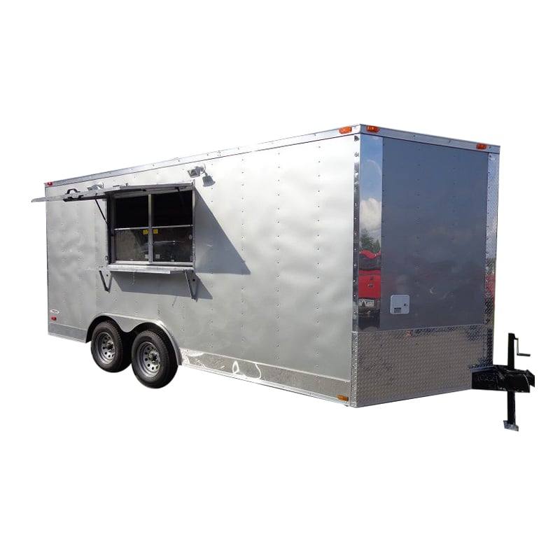 1091-concession-trailer-8.5-x-16-silver-frost-vending-catering-1.jpg Concession Trailer 8.5' x 16' Silver Frost Vending Catering