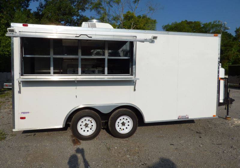 1092-concession-trailer-8.5-x-16-white-catering-event-food-trailer-15.jpg Concession Trailer 8.5' x 16' White - Catering Event Food Trailer