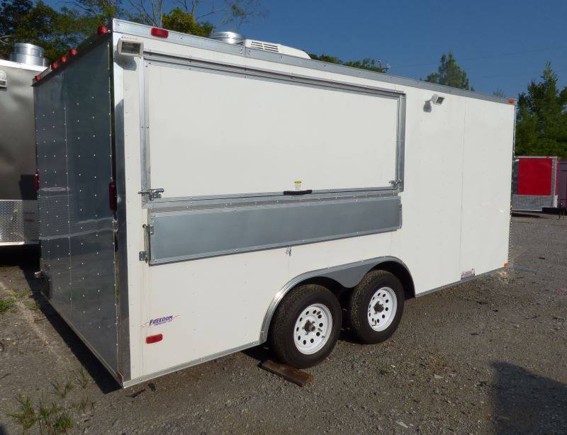 1092-concession-trailer-8.5-x-16-white-catering-event-food-trailer-18.jpg Concession Trailer 8.5' x 16' White - Catering Event Food Trailer