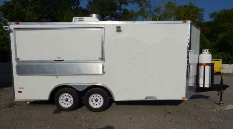 1092-concession-trailer-8.5-x-16-white-catering-event-food-trailer-5.jpg Concession Trailer 8.5' x 16' White - Catering Event Food Trailer