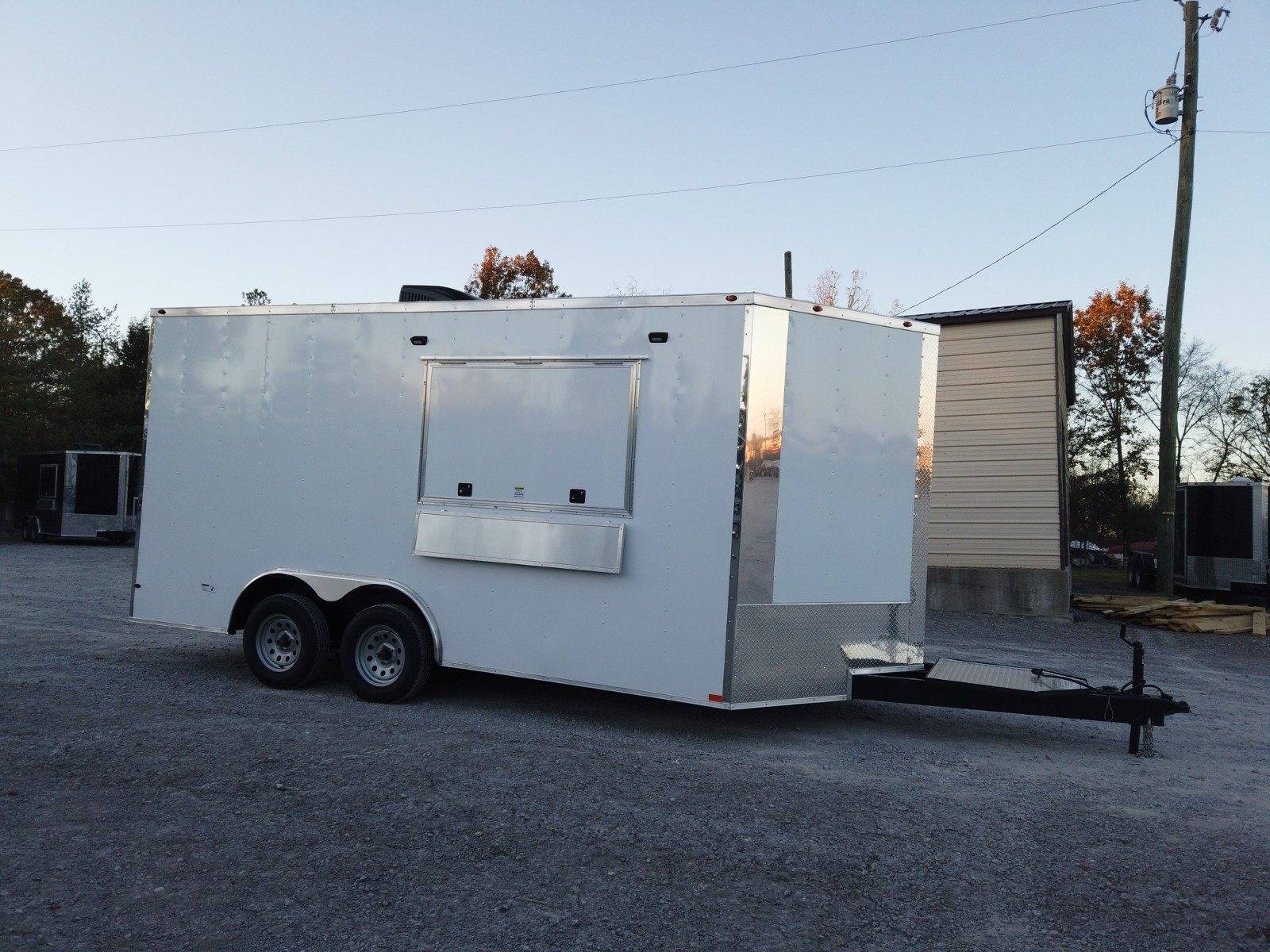 1096-concession-trailer-8.5-x-16-white-food-event-catering-14.jpg Concession Trailer 8.5' X 16' White Food Event Catering